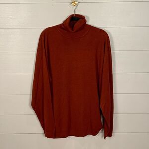 Virgola red turtleneck long sleeved winter sweater woman’s XXL